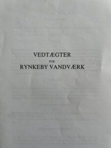 vedtægter rynkebyvandværk